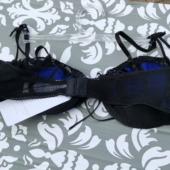 Rene Rofe Blue Lace Bra - Picture 10 of 16